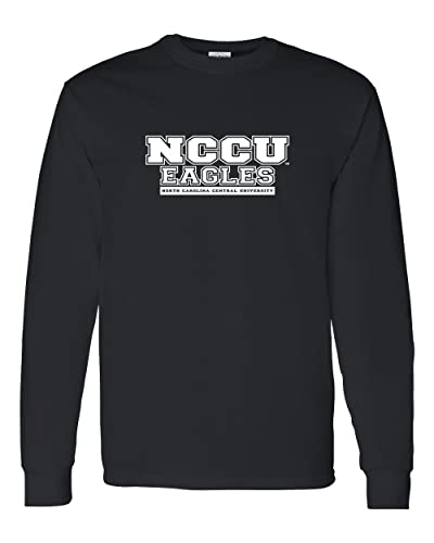 North Carolina Central NCCU Long Sleeve T-Shirt - Black