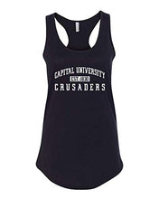 Load image into Gallery viewer, Capital University Vintage Ladies Tank Top - Black
