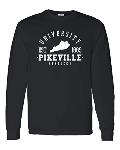 University of Pikeville Block Long Sleeve T-Shirt - Black