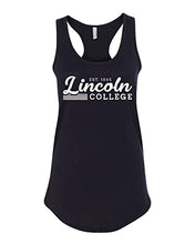 Load image into Gallery viewer, Vintage Lincoln College Est 1865 Ladies Tank Top - Black
