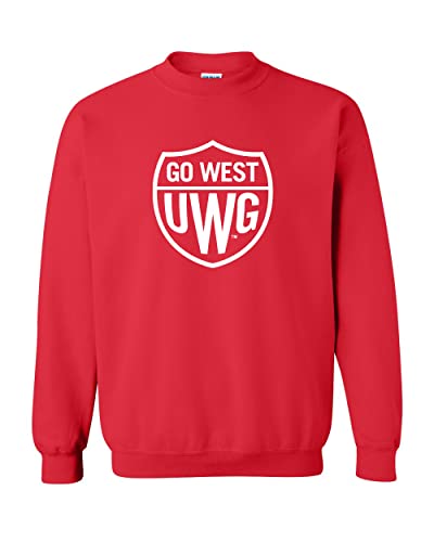 University of West Georgia Go West Crewneck Sweatshirt - Red