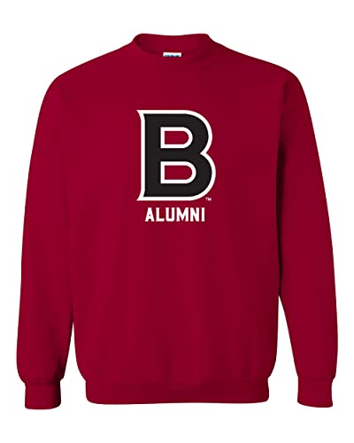 Bates College B Alumni Crewneck Sweatshirt - Cardinal Red