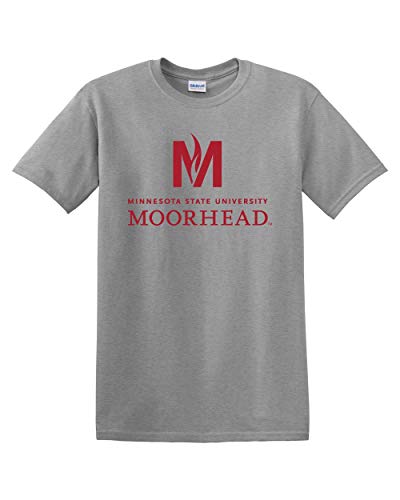 Minnesota State Moorhead Text Only T-Shirt - Sport Grey