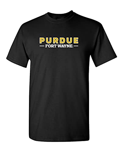 Purdue Fort Wayne Text Only T-Shirt - Black