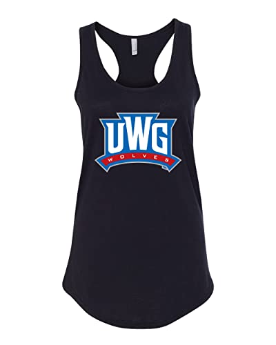 University of West Georgia UWG Wolves Ladies Tank Top - Black