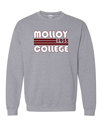 Retro Molloy College Crewneck Sweatshirt - Sport Grey