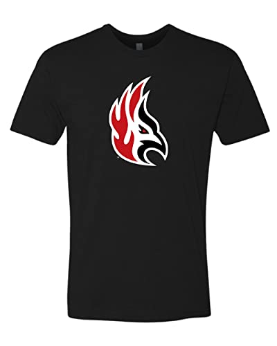 Carthage College Firebird Mascot Exclusive Soft T-Shirt - Black