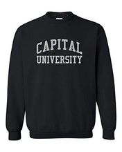 Load image into Gallery viewer, Capital University Crusaders Crewneck Sweatshirt - Black
