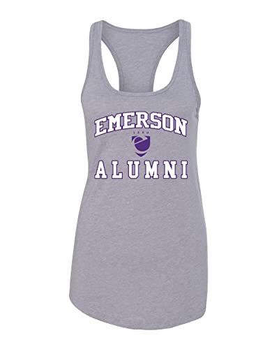 Emerson College Alumni Ladies Tank Top - Heather Grey