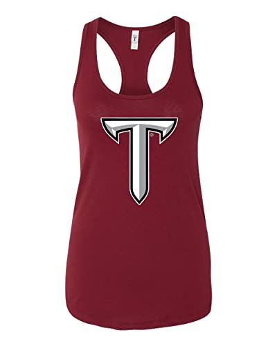 Troy University Power T Tank Top - Cardinal