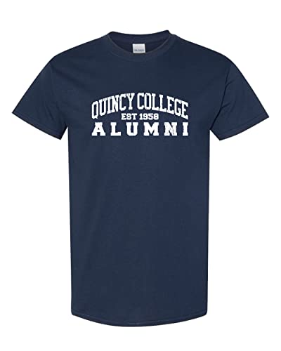 Quincy College Arched Alumni T-Shirt - Navy