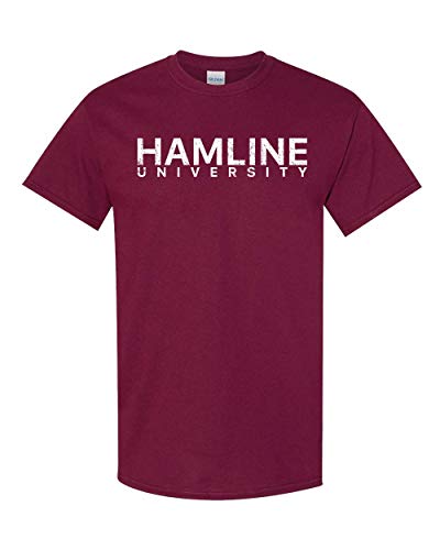 Hamline University Pipers T-Shirt - Maroon