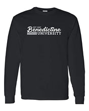Load image into Gallery viewer, Vintage Benedictine University Long Sleeve T-Shirt - Black
