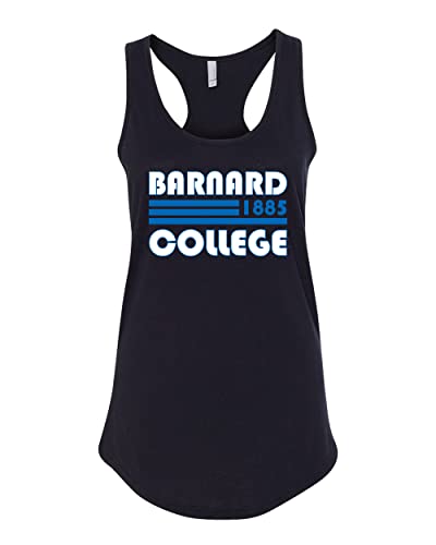 Retro Barnard College Ladies Tank Top - Black