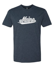Load image into Gallery viewer, University of Maine Vintage Script Exclusive Soft Shirt - Midnight Navy
