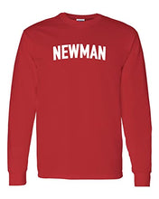 Load image into Gallery viewer, Newman University Block Long Sleeve T-Shirt - Red
