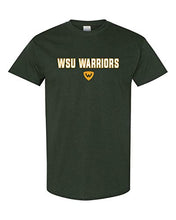 Load image into Gallery viewer, WSU Warriors Two Color T-Shirt - Forest Green
