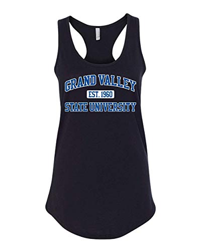 Grand Valley State University EST Two Color Tank Top - Black