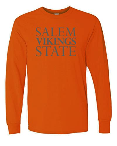 Vintage Salem State University Long Sleeve T-Shirt - Orange