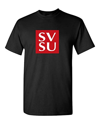 SVSU Block Two Color T-Shirt - Black