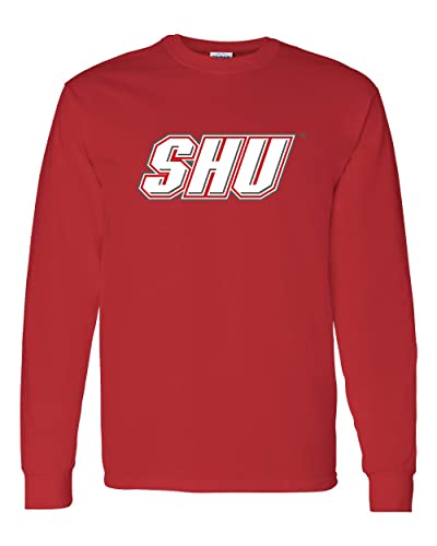 Sacred Heart University SHU Long Sleeve T-Shirt - Red