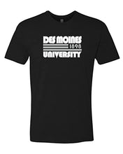 Load image into Gallery viewer, Retro Des Moines University Soft Exclusive T-Shirt - Black
