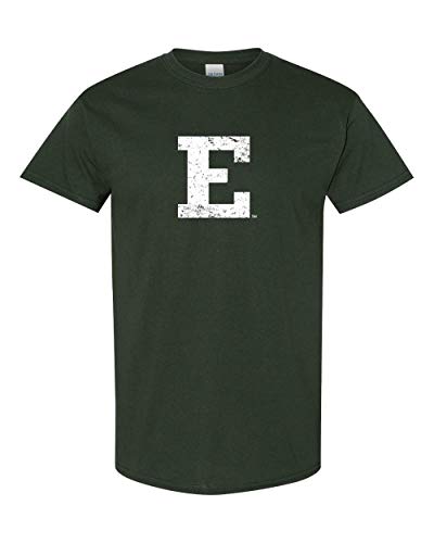 E Eastern Distressed One Color T-Shirt - Forest Green