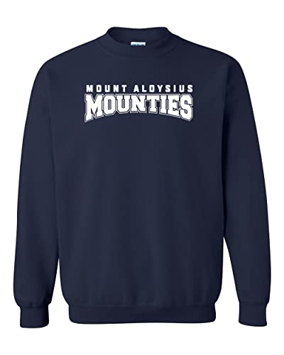 Mount Aloysius Mounties Crewneck Sweatshirt - Navy