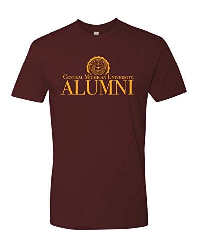 Premium Central Michigan University Alumni T-Shirt CMU Chippewas Logo Apparel Mens/Womens T-Shirt - Maroon