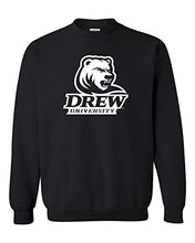 Load image into Gallery viewer, Drew University Stacked Logo Crewneck Sweatshirt - Black
