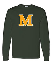 Load image into Gallery viewer, Marywood University M Long Sleeve Shirt - Forest Green
