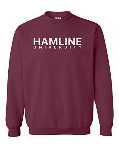 Hamline University Pipers Crewneck Sweatshirt - Maroon