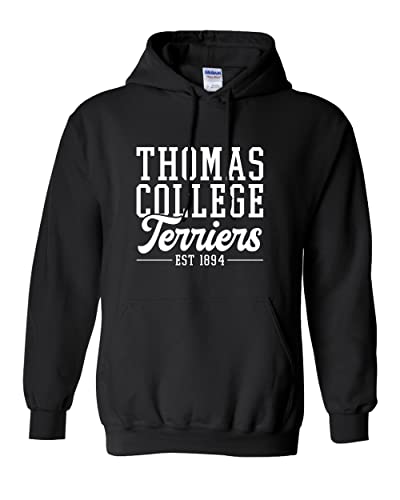 Thomas College Est 1894 Hooded Sweatshirt - Black