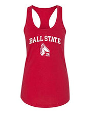 Load image into Gallery viewer, Ball State Block Letters with Student Logo Tank Top - Red
