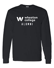 Load image into Gallery viewer, Wheaton College Alumni Long Sleeve T-Shirt - Black
