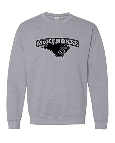 McKendree University Stacked Logo Crewneck Sweatshirt - Sport Grey