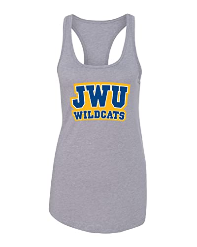 Johnson & Wales University JWU Wildcats Ladies Tank Top - Heather Grey