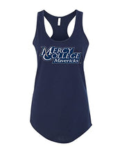 Load image into Gallery viewer, Mercy College Text Ladies Tank Top - Midnight Navy
