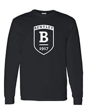 Load image into Gallery viewer, Bentley University Shield Long Sleeve T-Shirt - Black
