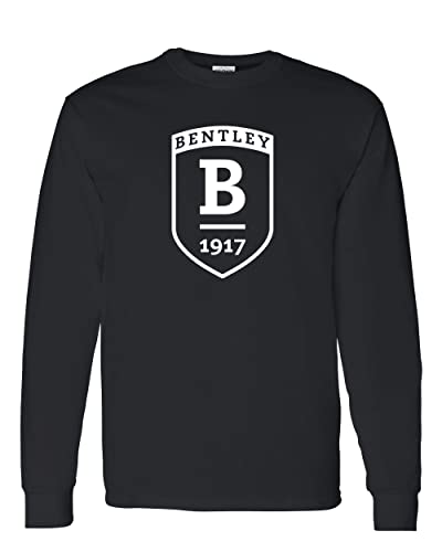 Bentley University Shield Long Sleeve T-Shirt - Black