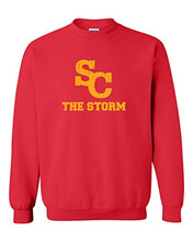 Load image into Gallery viewer, Simpson College The Storm Crewneck Sweatshirt - Red
