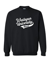 Load image into Gallery viewer, Wesleyan University Alumni Crewneck Sweatshirt - Black
