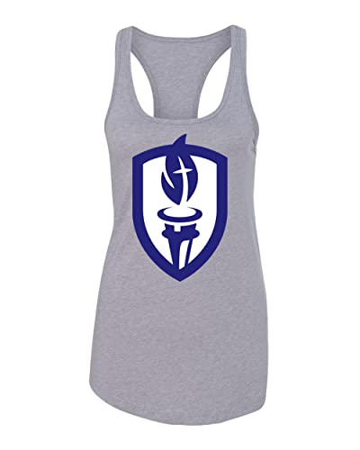 Judson University Torch Ladies Tank Top - Heather Grey