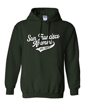 Load image into Gallery viewer, Vintage San Francisco Alumni Hooded Sweatshirt - Forest Green
