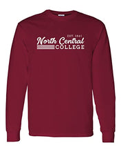 Load image into Gallery viewer, Vintage North Central College Est 1861 Long Sleeve T-Shirt - Cardinal Red

