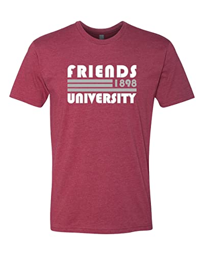 Retro Friends University Soft Exclusive T-Shirt - Cardinal