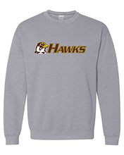 Load image into Gallery viewer, Quincy University Hawks Crewneck Sweatshirt - Sport Grey
