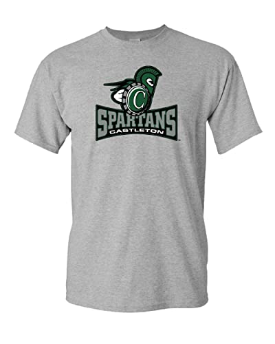 Castleton University Full Mascot T-Shirt - Sport Grey