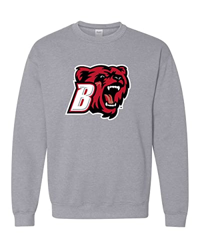 Bridgewater State Full Color Mascot Crewneck Sweatshirt - Sport Grey