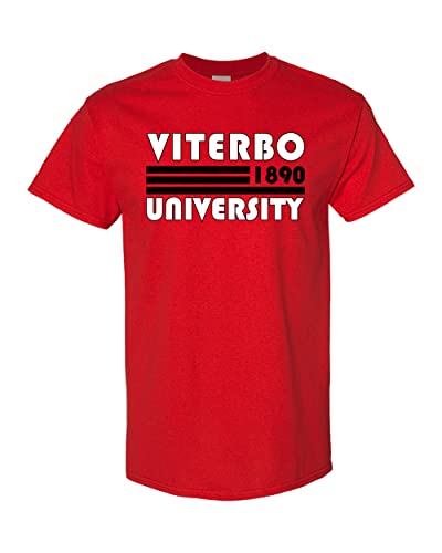 Retro Viterbo University T-Shirt - Red